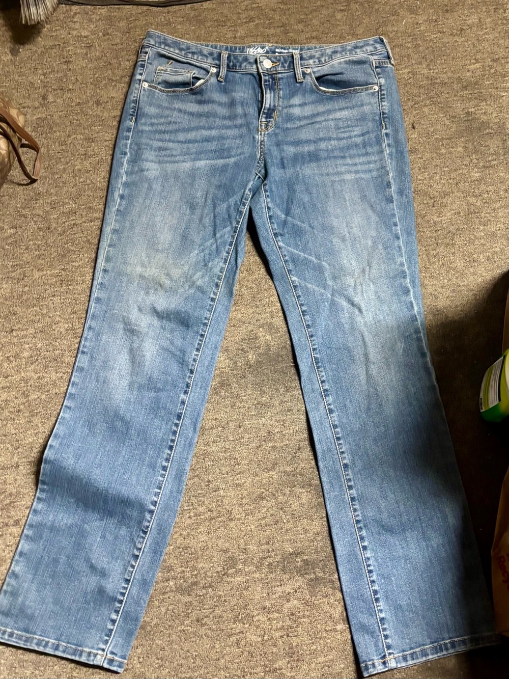Mossimo Supply Co. Light Blue Straight-Leg Women's Jeans